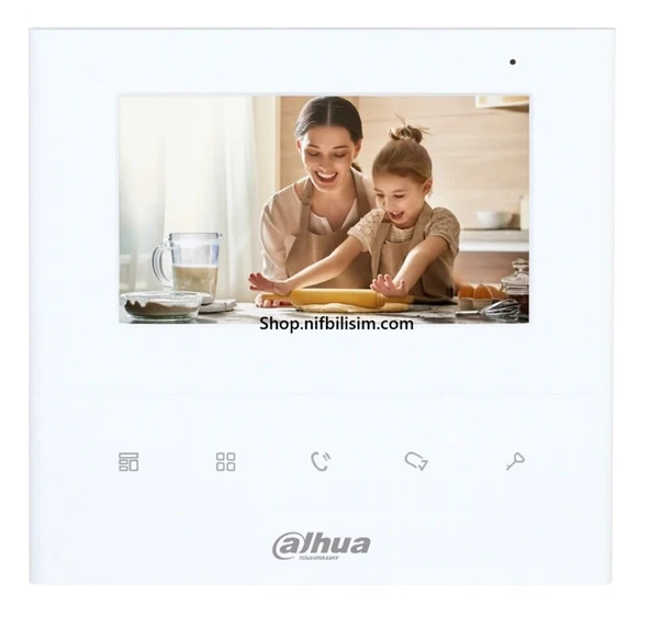 Dahua VTH1010J 4.3" Analog İç Mekan Monitörü Dahua Analog KTA04 İç Ekran KTA02 İç Ekran ürün görseli 1