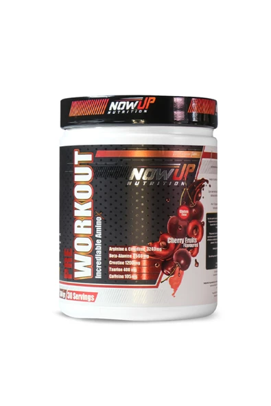 NOWUP NUTRITION Pre-Workout Incredible Effect | Güç, Enerji ve Artışı | 360 gr | Vişne Aromalı ürün görseli 1