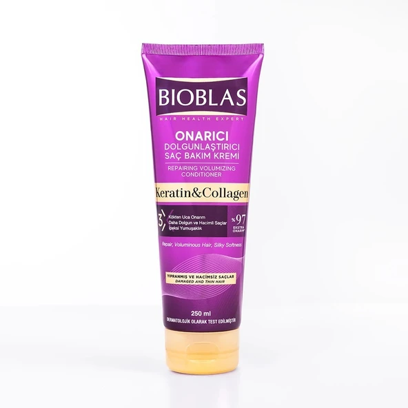 Bioblas Keratin Collagen Onarıcı Dolgunlaştırıcı Saç Kremi 250 ml ürün görseli 1