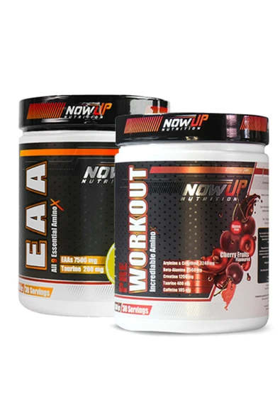 NOWUP NUTRITION Performansını Artır Kombinasyon Paketi | Eaa 360g Pre-workout 360g | Kas Gelişimi ürün görseli 1
