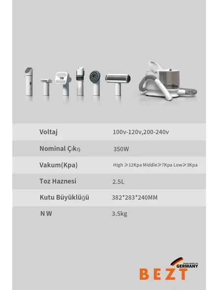 Bezt Pro Groom Evcil Hayvan Kedi Köpek Bakım Seti ürün görseli 1