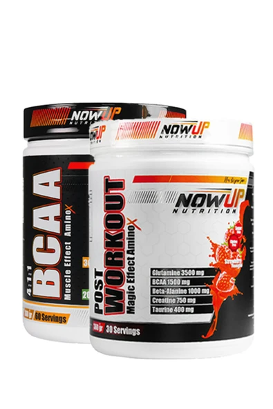 NOWUP NUTRITION Kaslarını Yenile - BCAA 4:1:1 ve Post-Workout Paketi ürün görseli 1