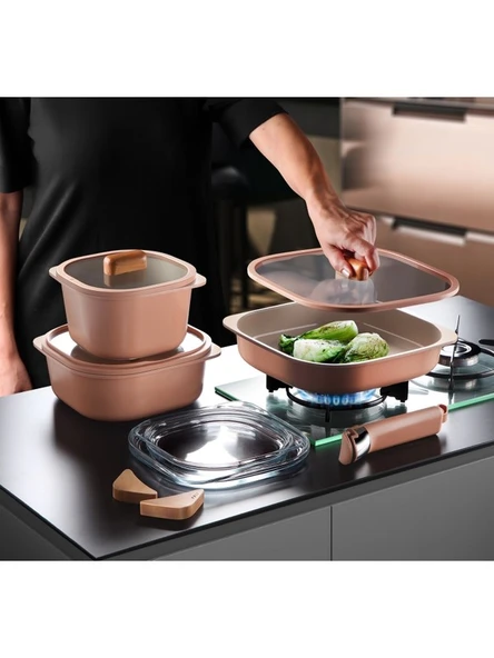 Neoflam Fika Comfort Terracota Tencere, Tava ve Fırın Kabı Seti ürün görseli 1