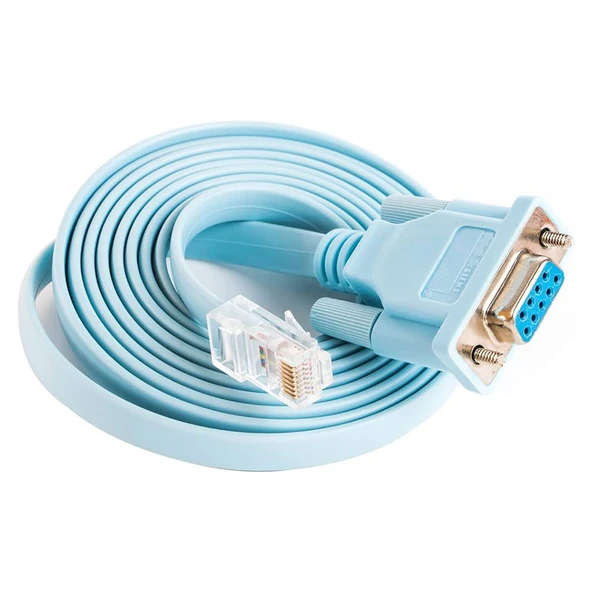 RJ45 to RS232 Seri com Port cisco consol kablo ürün görseli 1