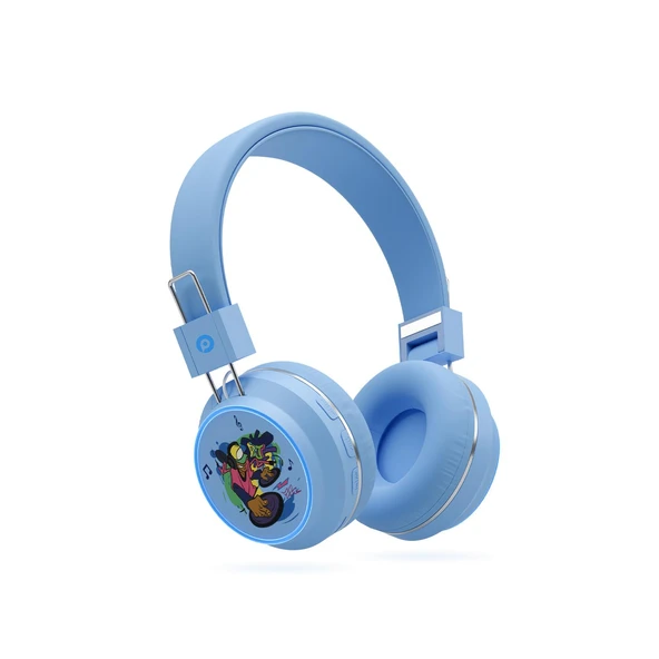 Polosmart FS99 Bluetooth 5.4 17 Saat Müzik AUX/TF Kart Destekli Kablosuz Kulak Üstü Kulaklık Mavi ürün görseli 1