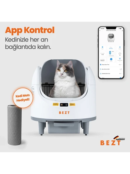 Bezt Pure Cat Otomatik Akıllı Kedi Tuvaleti ürün görseli 1