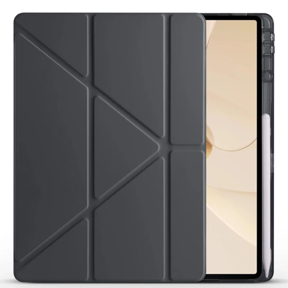 Huawei Matepad 12X Kılıf Tri Folding Kalem Bölmeli Standlı Kılıf ürün görseli 1