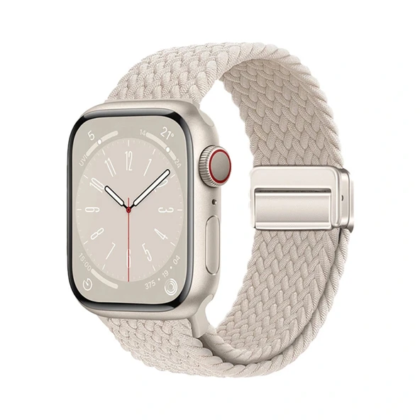 Watch 10 46mm Uyumlu-134 Örgü Tasarımlı Hasır Kordon Strap Kayış ürün görseli 1