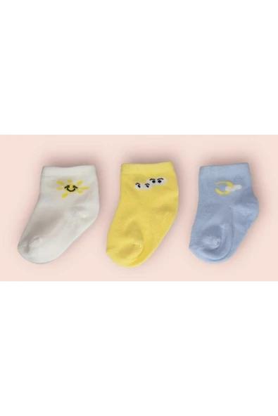 BATU GİYİM Yenidoğan Unisex Bebek Çorap Seti ürün görseli 1