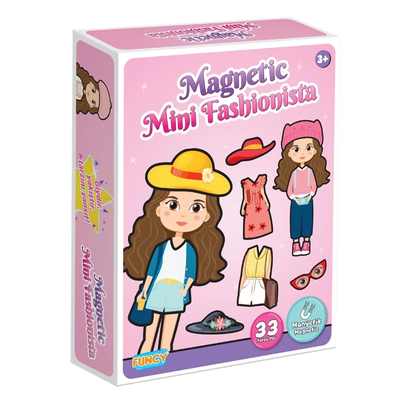 Funcy MAGNETLİ MİNİ FASHİONİSTA MODA KUTU OYUNU ürün görseli 1