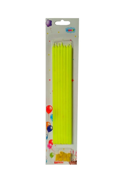 Sarı Uzun Pasta Mumu 20 cm ürün görseli 1