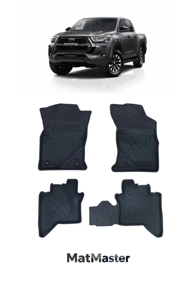 MatMaster Toyota Hilux 2025 Model 5d Premium Ekstra Havuzlu Paspas ürün görseli 1
