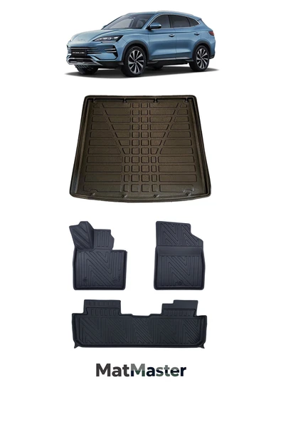 MatMaster Byd Seal U DM-i 2024 Model 5D Premium Ekstra Havuzlu Paspas Ve Bagaj Havuzu Set ürün görseli 1