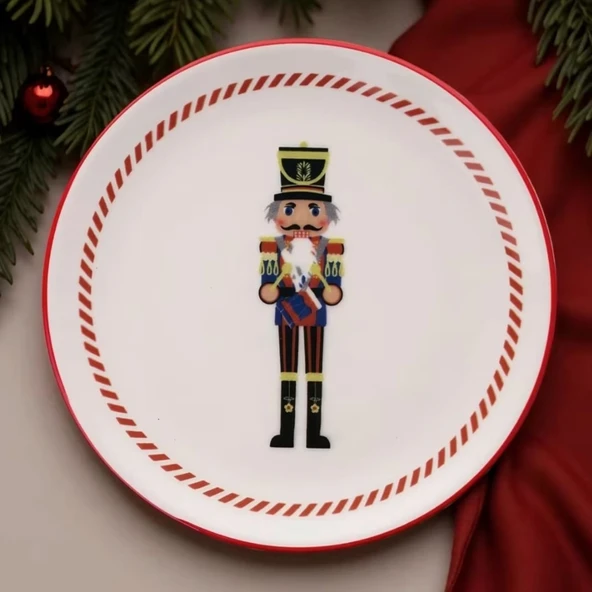 YILBAŞI PASTA TABAĞI FINDIKKIRAN KURŞUN ASKER 21CM 6 LI SET ürün görseli 1