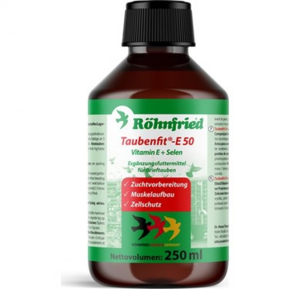 Röhnfried Taubenfit E 50 Selenyum ve E Vitamini- 250ml ürün görseli 1
