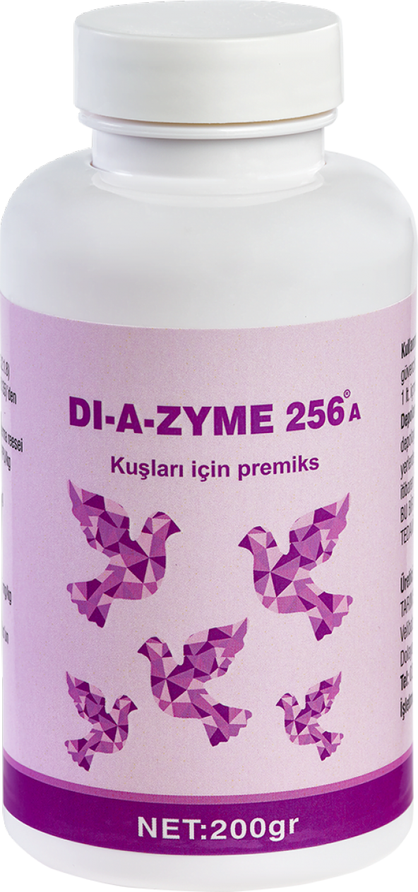 DİAZYME 256 200GR BENZERSİZ FORMÜLÜYLE TÜM KUŞLARIN İHTİYACI ürün görseli 1