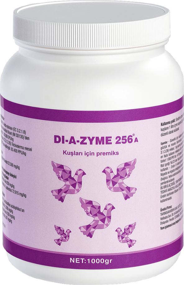 DİAZYME 256 1KG BENZERSİZ FORMÜLÜYLE TÜM KUŞLARIN İHTİYACI ürün görseli 1