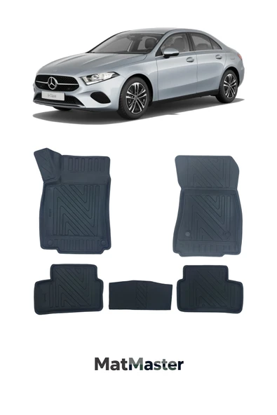 MatMaster Mercedes A Serisi W177 Sedan 2022 Model 5d Premium Ekstra Havuzlu Paspas ürün görseli 1
