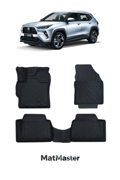 MatMaster Toyota Yaris Cross 2023 Model 5d Premium Ekstra Havuzlu Paspas ürün görseli 1