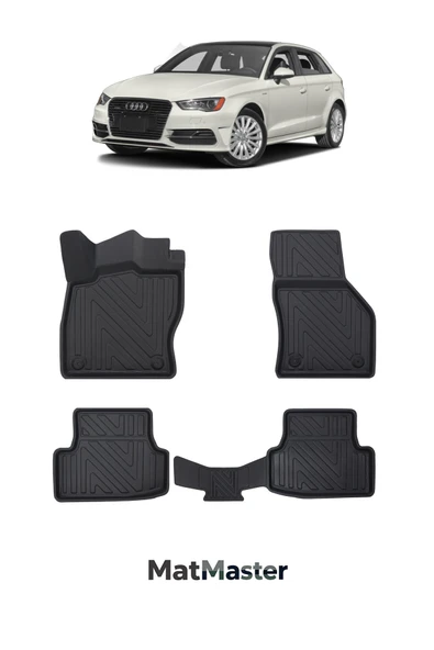 MatMaster Audi A3 HB 2013 Model 5d Premium Ekstra Havuzlu Paspas ürün görseli 1