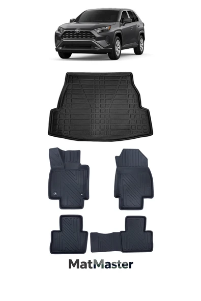 MatMaster Toyota Rav 4 2020 Model 5D Premium Ekstra Havuzlu Paspas Ve Bagaj Havuzu Set ürün görseli 1