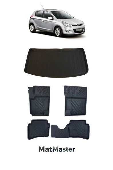 MatMaster Hyundai i20 2013 Model 5D Premium Ekstra Havuzlu Paspas Ve Bagaj Havuzu Set ürün görseli 1