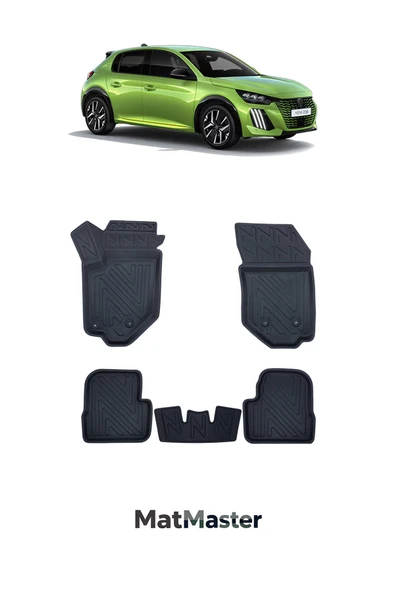 MatMaster Peugeot 208 2025 Model 5D Ekstra Havuzlu Paspas ürün görseli 1