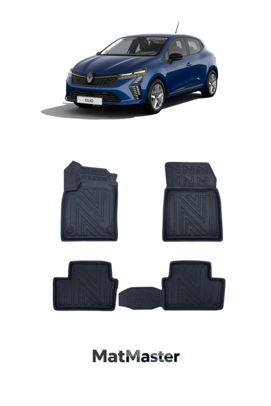 MatMaster Renault Clio 5 2019 Model 5D Ekstra Havuzlu Paspas ürün görseli 1