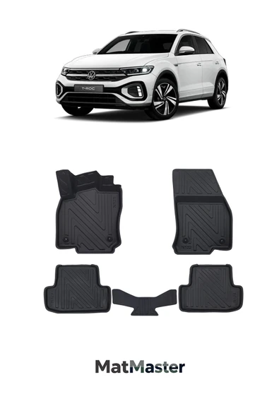 MatMaster Volkswagen T-roc 2025 Model 5D Ekstra Havuzlu Paspas ürün görseli 1
