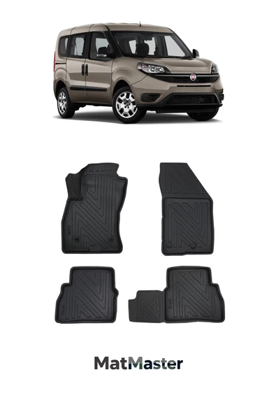 MatMaster Fiat Doblo 2018 Model 5D Ekstra Havuzlu Paspas ürün görseli 1