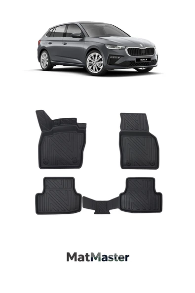 MatMaster Skoda Scala 2025 Model 5D Ekstra Havuzlu Paspas ürün görseli 1