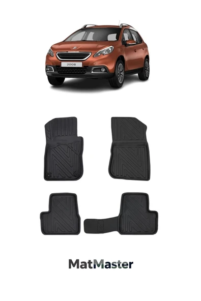 MatMaster Peugeot 2008 2015 Model 5D Ekstra Havuzlu Paspas ürün görseli 1