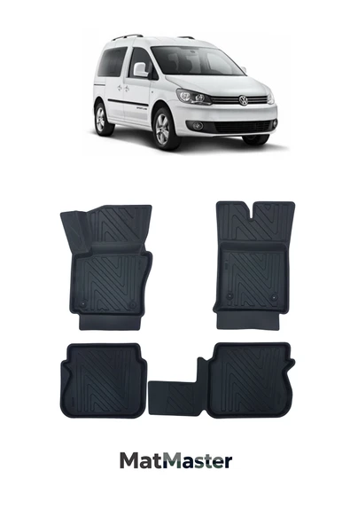 MatMaster Volkswagen Caddy 2012 Model 5D Ekstra Havuzlu Paspas ürün görseli 1