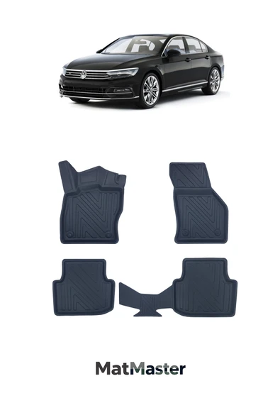 MatMaster Volkswagen Passat B8 2017 Model 5D Ekstra Havuzlu Paspas ürün görseli 1