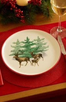 YILBAŞI PASTA TABAĞI DEER 21 CM 6 LI SET - Resim 5