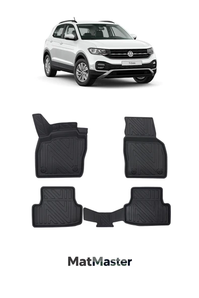 MatMaster Volkswagen T-Cross 2025 Model 5D Ekstra Havuzlu Paspas ürün görseli 1