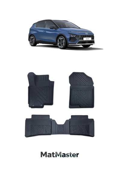 MatMaster Hyundai Bayon 2022 Model 5D Ekstra Havuzlu Paspas ürün görseli 1