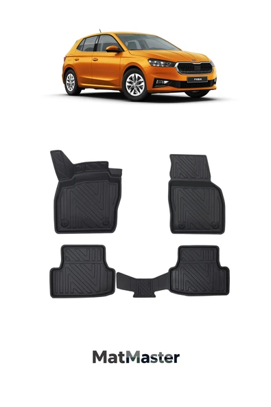 MatMaster Skoda Fabia 2024 Model 5D Ekstra Havuzlu Paspas ürün görseli 1