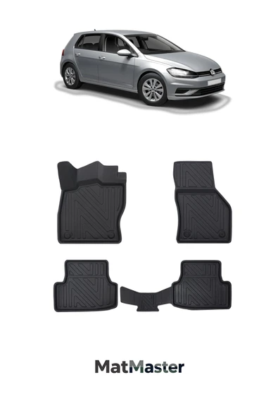 MatMaster Volkswagen Golf 7 2012 Model 5D Ekstra Havuzlu Paspas ürün görseli 1