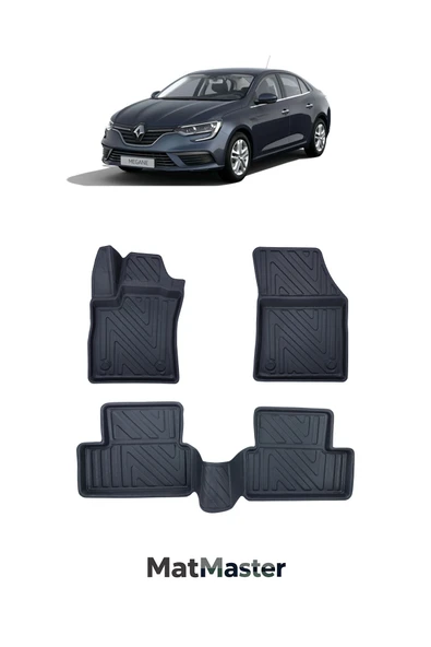 MatMaster Renault Megane 4 2024 Model 5D Ekstra Havuzlu Paspas ürün görseli 1
