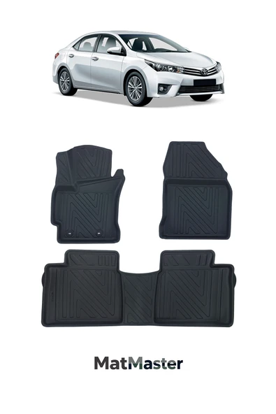 MatMaster Toyota Corolla 2014 Model 5D Ekstra Havuzlu Paspas ürün görseli 1