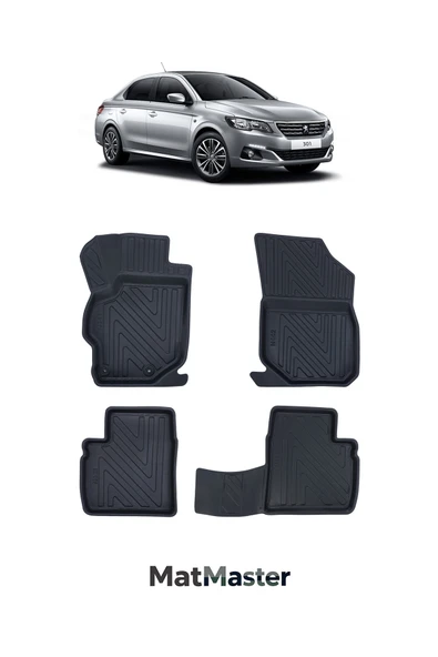 MatMaster Peugeot 301 2018 Model 5D Ekstra Havuzlu Paspas ürün görseli 1