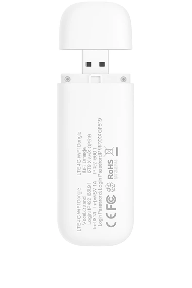 4G LTE USB Taşınabilir Modem SIM Kart Destekli Mobil WiFi Dağıtıcı, 150Mbps Download, 50 Mbps Upload, Mini İnternet Router, Tak Çalıştır, 8 Kullanıcı Destekler, Akıllı Çip - Resim 5