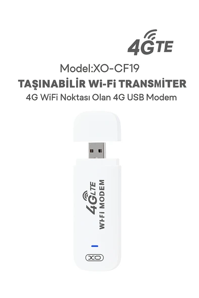 4G LTE USB Taşınabilir Modem  SIM Kart Destekli Mobil WiFi Dağıtıcı, 150Mbps Download, 50 Mbps Upload, Mini İnternet Router, Tak Çalıştır, 8 Kullanıcı Destekler, Akıllı Çip ürün görseli 1