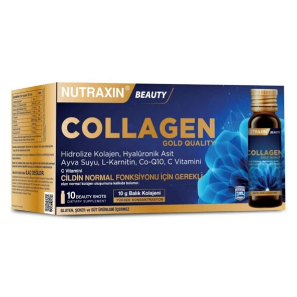 Nutraxin Beauty Gold Kollajen 10 x 50 ml ürün görseli 1