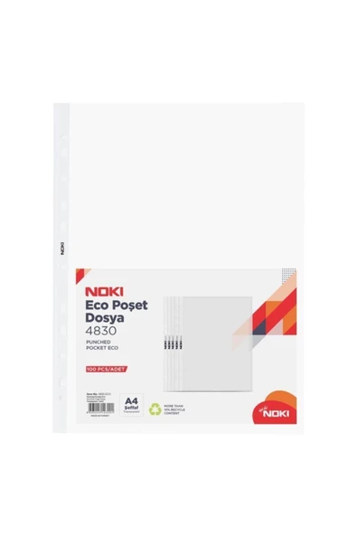 Eco A4 Poşet Dosya 500 Adet ( 100 Lü 5 Paket) ürün görseli 1