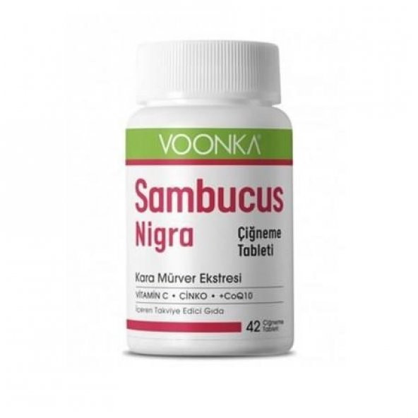 Voonka Sambucus Nigra 42 Çiğneme Tablet ürün görseli 1