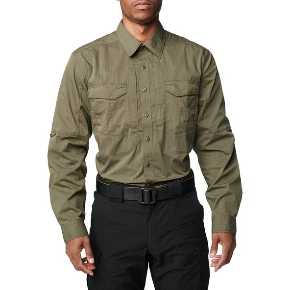 5.11 STRYKE SHIRT KOYU YESIL GOMLE ürün görseli 1