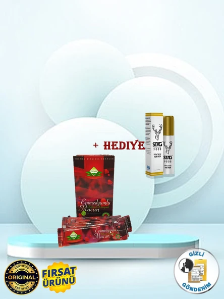 1 Kutu 6li Stick Orjinal Themra Bitkisel Macun ve 1 Adet Orjinal STAG 9000 Ozel Sprey ürün görseli 1