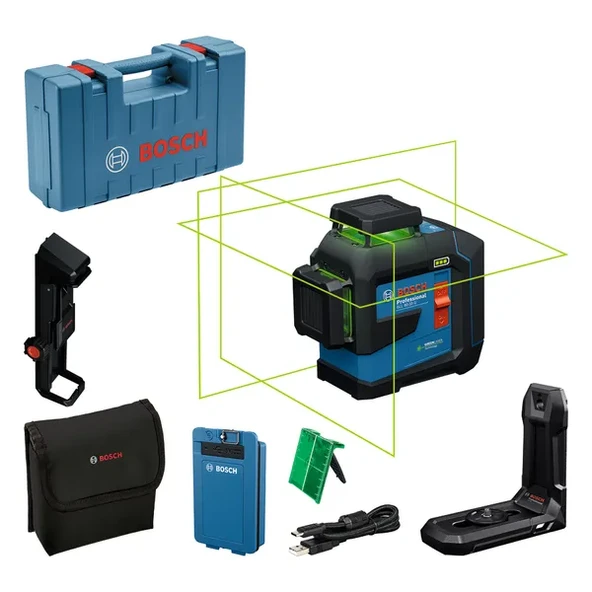 Bosch Profesyonel GLL 80-33 G Çizgi Lazer BA 3.7V 3.0Ah XL Li-ion akü 0601065501 ürün görseli 1